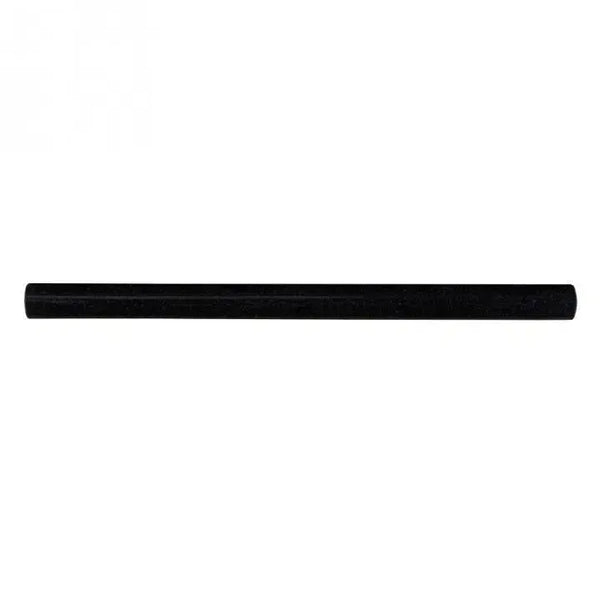 Black cylindrical rod in Absolute Black 1/2X12 Pencil Liner Granite Mosaic Polished