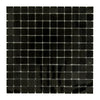 Black square mosaic tile sheet of Absolute Black 1X1 Granite Mosaic Polished