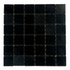 Black square mosaic tiles in Absolute Black 2X2 Granite Mosaic Polished design