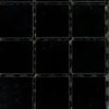 Absolute Black 2X2 Granite Mosaic Polished featuring elegant black square mosaic tiles