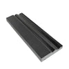 Black decorative molding on Absolute Black 4 3/4X12 Baseboard Trim Granite Liner Polished