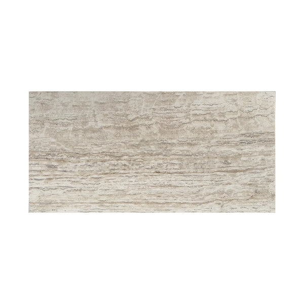 Textured beige stone tile from Alabastrino Rustic White Vein-Cut Travertine collection