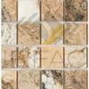 Antico Onyx Travertine 2x2 Mosaic Tumbled Square Tile Mosaic Design