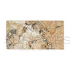 Polished marble slab of Antico Onyx Travertine 3X6 Tumbled for elegant interiors