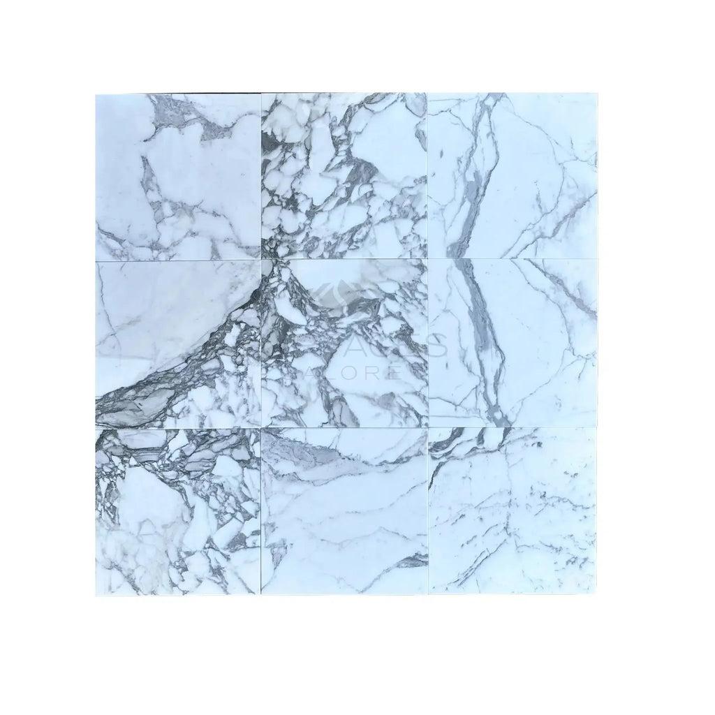 Square marble tile mosaic of Arabescato Corchia 24X24 polished or honed finish