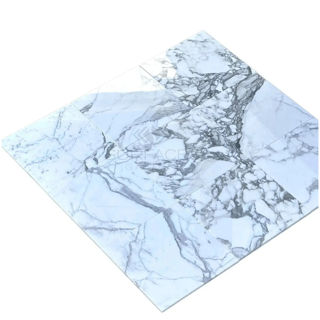 White Arabescato Corchia 24X24 Marble Tile polished or honed for elegant interiors