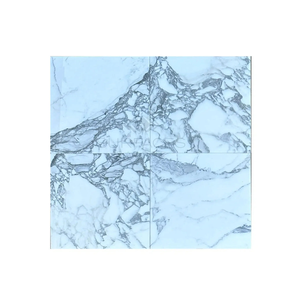 Square marble tile pattern of Arabescato Corchia 24X24 Marble Tile Polished or Honed