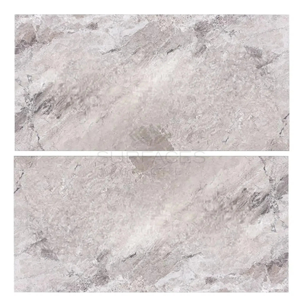 Two Atlantic Gray Marble 12X24 Polished or Honed tiles showcasing elegant design