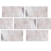 Atlantic Gray Marble 3X6 Polished or Honed Rectangular Stone-Patterned Tiles