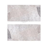 Two Atlantic Gray Marble 3X6 Polished or Honed tiles with a marble pattern