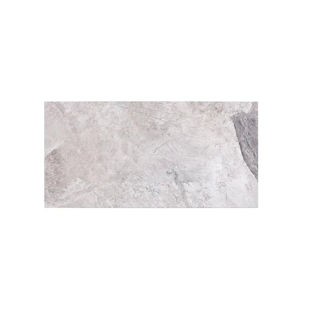 Rectangular Atlantic Gray Marble 3X6 Polished or Honed Tile in Gray Color