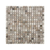 Atlantic Gray Marble 5/8X5/8 Mosaic Tumbled square mosaic tile sheet