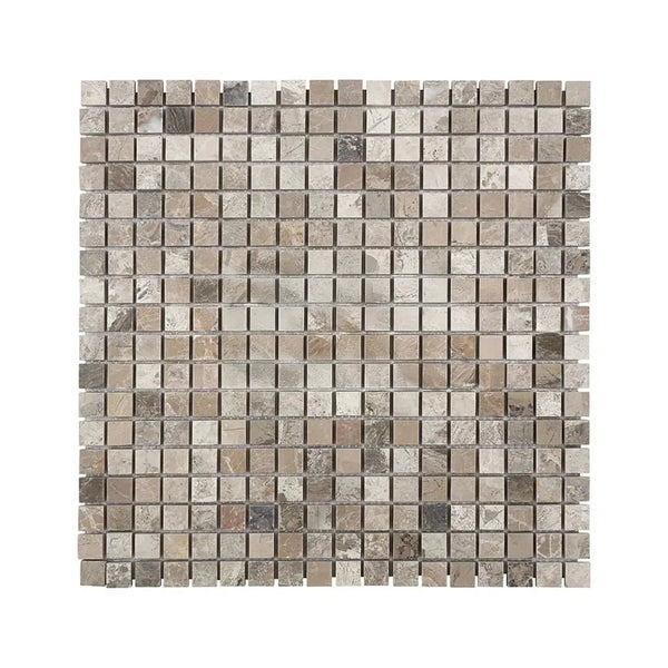 Atlantic Gray Marble 5/8x5/8 Mosaic Tumbled Square Mosaic Tile Sheet