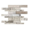 Atlantic Gray Marble Manhattan Random-Strip Mosaic Polished or Honed Rectangular Tile