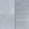 Four gray Bardiglio Imperiale 12X12 marble tiles polished or honed for elegant decor