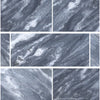 Gray and white Bardiglio Nuvolato 12X24 marble tiles with polished or honed finish