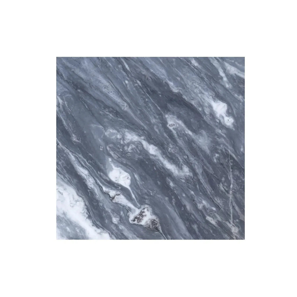 Square gray Bardiglio Nuvolato 18X18 marble tile, polished or honed finish