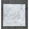 Square marble tile Bianco Congelato 18X18 Dolomite Leathered in luxurious design