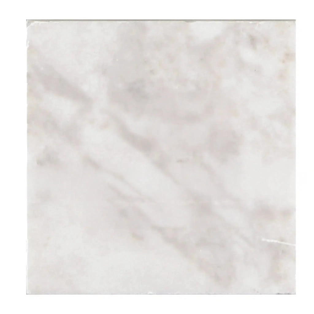 Square marble tile Bianco Congelato 24X24 Dolomite Leathered in elegant finish