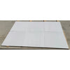 White rectangular panels of Bianco Dolomite 1X6 Herringbone Mosaic Marble