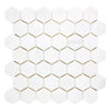 Bianco Dolomite White Hexagon Mosaic Marble in Polished or Honed Finish