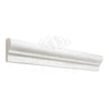 White decorative molding in Bianco Dolomite 2X12 Single-Step Chair Rail Trim