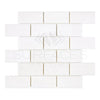 Bianco Dolomite White Dolomite 2X4 Brick Mosaic Marble Polished or Honed Tile Mosaic