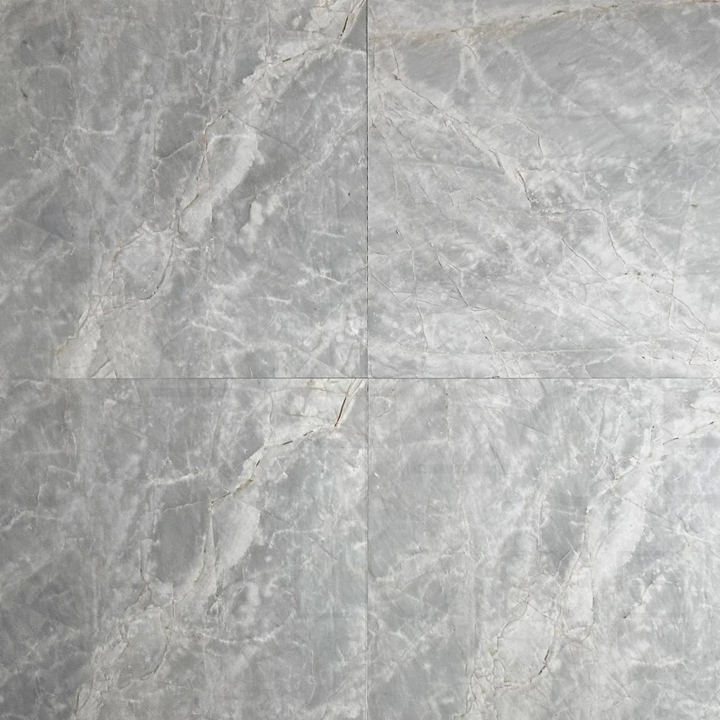 Gray marble tile pattern of Blue Jade 24X24 Polished Tile for elegant flooring