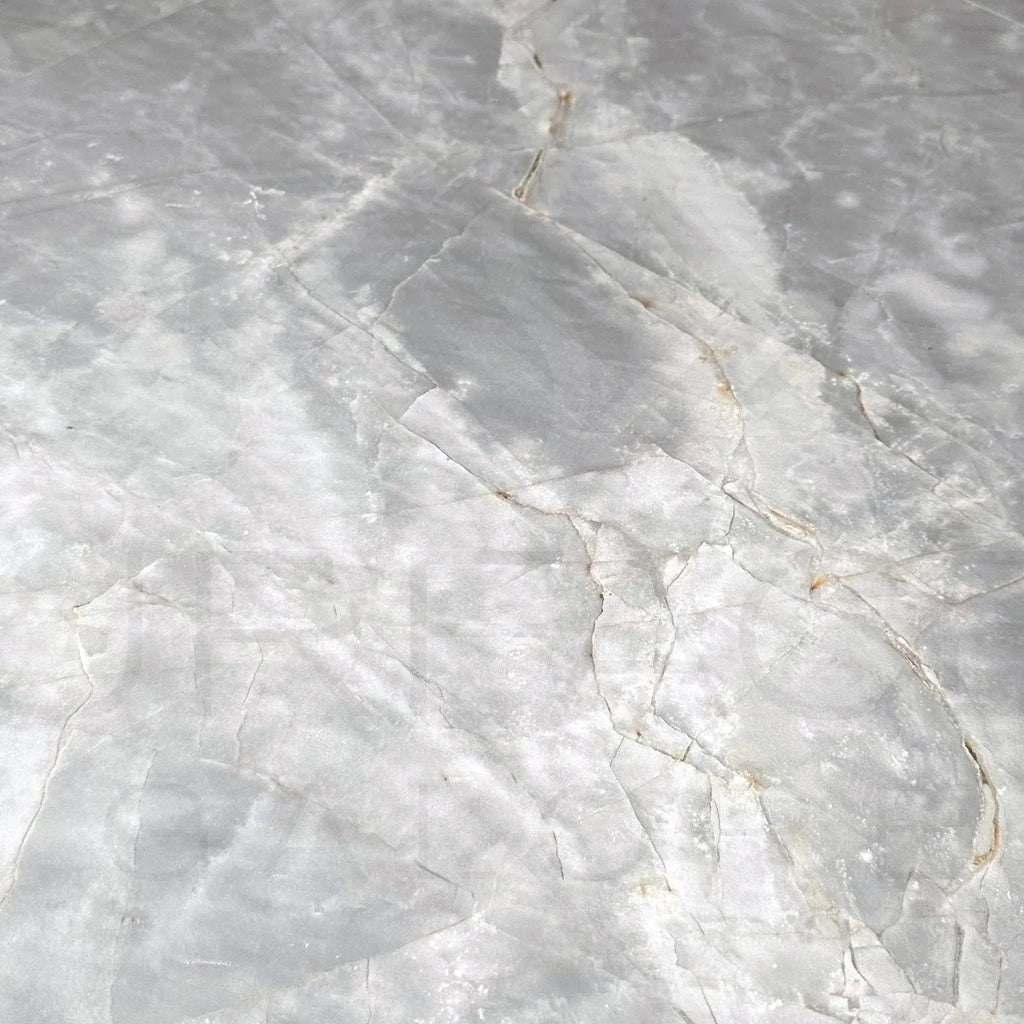 Gray and white marble texture on Blue Jade 24X24 polished tile for elegant flooring