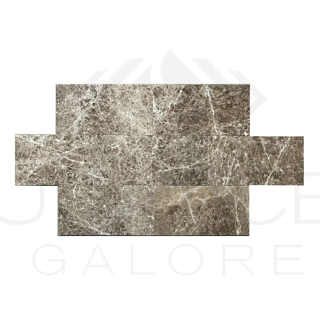 Gray marble mosaic tile for Cafe Emperador Brown Emperador Marble 12X24 Polished Tile