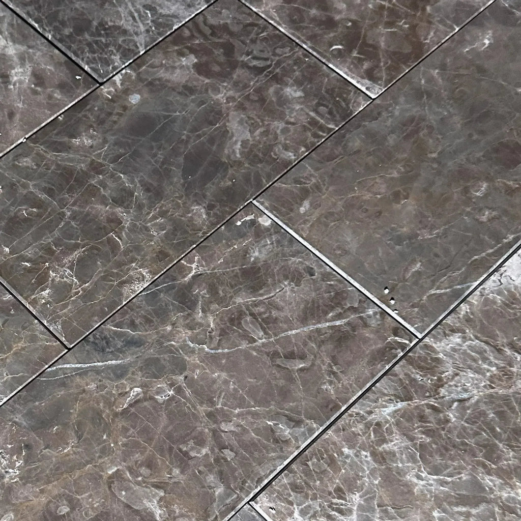 Gray marble tile pattern for Cafe Emperador Brown Emperador Marble 6X12 polished tile