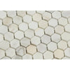 Calacatta Gold 1 inch Hexagon Mosaic Marble Tile in polished or honed finish