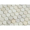 Honeycomb patterned Calacatta Gold 1’’ Hexagon Mosaic Marble Tile polished or honed