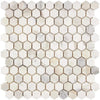 Calacatta Gold 1 inch Hexagon Mosaic Marble Tile Sheet Polished or Honed Finish