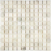 Calacatta Gold 1X1 Mosaic Marble Tile Sheet in Polished or Honed Finish