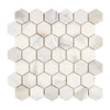 Calacatta Gold 2 Inch Hexagon Mosaic Marble Tile Polished or Honed White Marble