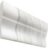 Calacatta Gold 2X12 Crown Mercer Molding Liner in polished or honed white marble