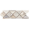 Calacatta Gold 3 7/8X11 5/8 Lantern Luxury Border Mosaic Marble Tile Polished or Honed