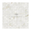 Calacatta Gold 3-D Small-Bread Mosaic Marble Tile featuring a white mosaic pattern