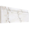 White marble molding in Calacatta Gold Baseboard Trim for elegant interiors