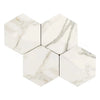 Calacatta Gold 6 Inch Hexagon Mosaic Marble Tile with polished or honed finish