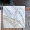 Square Calacatta Gold Marble 12X12 Polished or Honed tile with elegant marble pattern