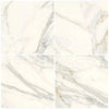 Calacatta Gold Marble 12X12 Polished or Honed featuring four elegant white tiles