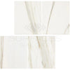 Calacatta Gold Marble 4X12 Polished or Honed white marble-patterned tiles display