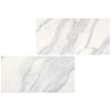 Two Calacatta Gold Marble 6X12 Polished or Honed tiles with elegant marble patterns