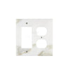 Calacatta Gold Marble-patterned outlet and switch cover for stylish home decor