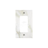 Calacatta Gold Marble Single Rocker Switch Wall Plate Elegantly Designed for Home Decor