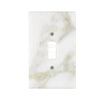 Calacatta Gold Marble Single Toggle Plate Switch Wall Plate elegant design and finish