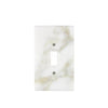 Calacatta Gold Marble Single Toggle Plate Switch Wall Plate with elegant marble pattern