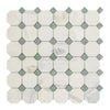 Calacatta Gold Octagon and Diamond Tile Mosaic in Polished or Honed Finish